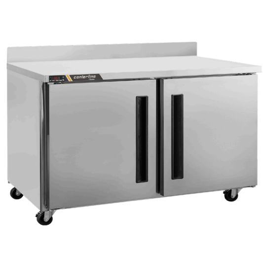 Centerline CLUC-48R-SD-WTLL Refrigerador Baja Barra Puertas Solidas Mesa de Trabajo Abertura Izquierda -  - Centerline - King Star