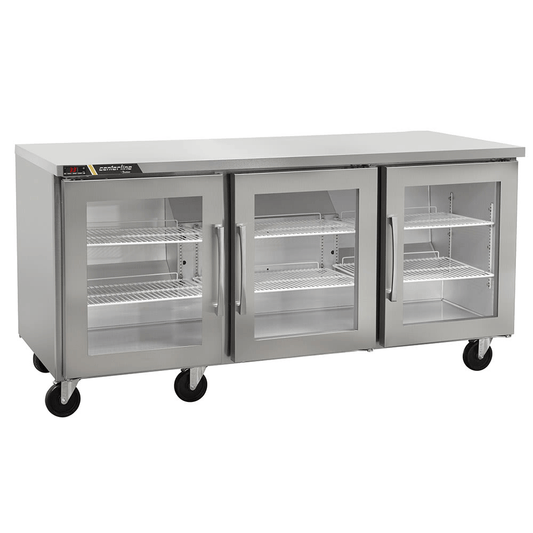 Centerline CLUC-72R-GD-RRR 72" Refrigerador Bajo Barra Puertas Cristal Abertura Izquierda Derecha Izquierda 183.3 cm frente -  - Centerline - King Star