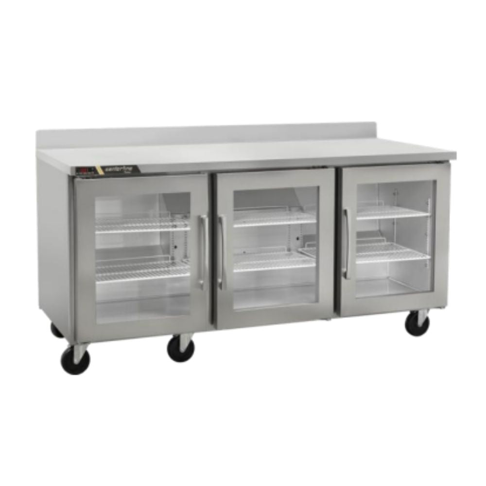 Centerline CLUC-72R-GD-WTRRR 72” Refrigerador Bajo Barra Mesa Trabajo 3 Puertas Cristal Abertura Derecha-Derecha 183.2 cm -  - Centerline - King Star
