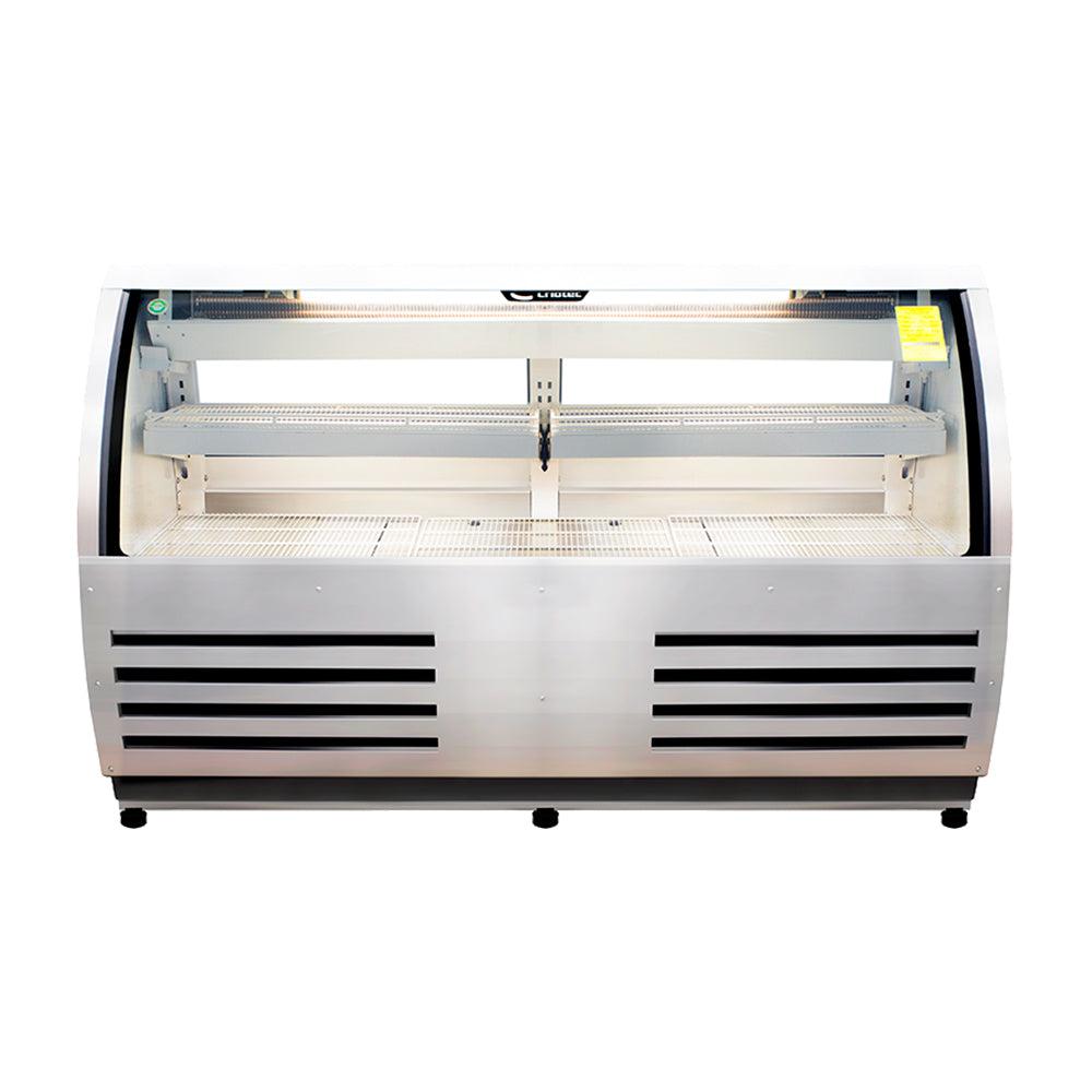 Criotec VCR-200 Vitrina Exhibidora Cristal Curvo Pasteleria Reposteria Negocio Alimentos Pasteles Panes Exhibicion Industrial Carniceria Cremeria. King Star. Envíos seguros a todo México. Cotiza hoy mismo.