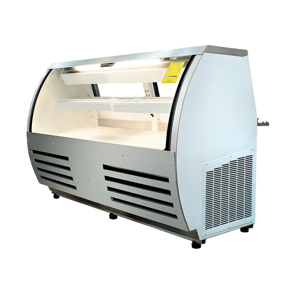 Criotec VCR-200 Vitrina Exhibidora Cristal Curvo Pasteleria Reposteria Negocio Alimentos Pasteles Panes Exhibicion Industrial Carniceria Cremeria. King Star. Envíos seguros a todo México. Cotiza hoy mismo.