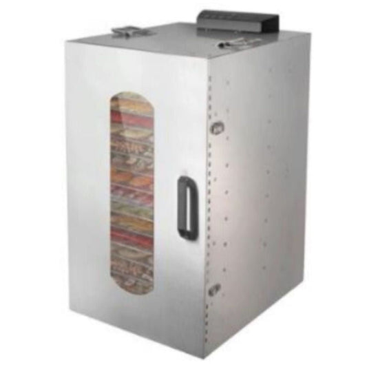 MIGSA FD-20 | Deshidratador de Alimentos | para Frutas Verduras | con Programador de Tiempo | 20 Charolas | Acero Inoxidable | Flores Hierbas Alimentos Saludables Restaurante Cafetería Conservación de Alimentos Gastronomía Cocina Industrial Comestibles Alimentos Orgánicos Naturales Granel