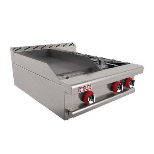 Delta Master 1-G-2-Q Mixto Plancha Parrilla 61 cm Gas 3 Controles Acero Inoxidable -  - Delta - King Star