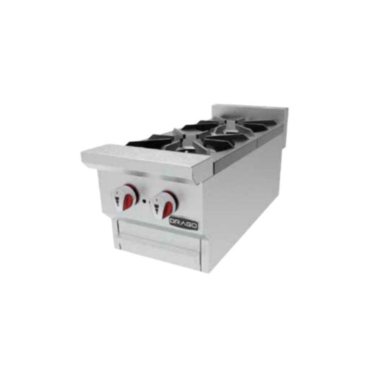 Drago CG-20 Parrilla 2 Quemadores Frente 31 cm Gas Acero Inoxidable -  - Drago - King Star