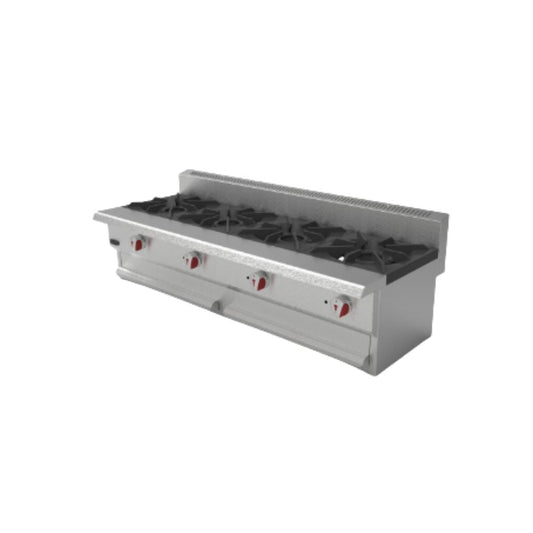 Drago CG-40-SLIM Parrilla 4 Quemadores Frente 122 cm Gas Acero Inoxidable -  - Drago - King Star