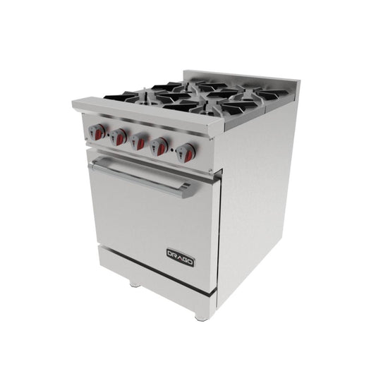 Drago CG-41 Estufa 4 Quemadores Horno Acero Inoxidable -  - Drago - King Star