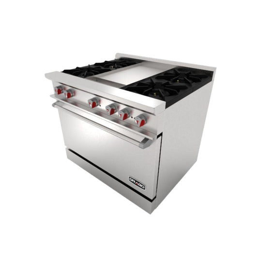 Drago CG-41P Estufa 4 Quemadores Horno Plancha -  - Drago - King Star