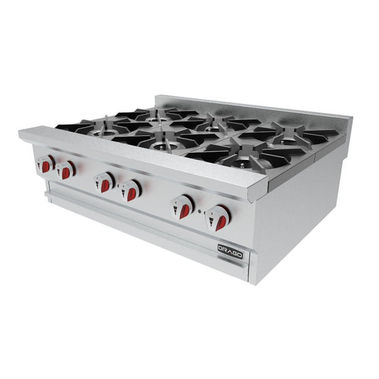 Drago CG-60 Parrilla 6 Quemadores 91.5 cm Gas Acero Inoxidable -  - Drago - King Star