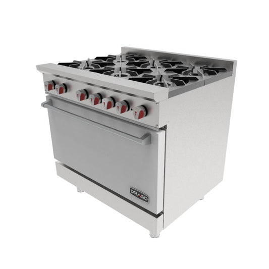 Drago CG-61 Estufa 6 Quemadores Horno Acero Inoxidable -  - Drago - King Star