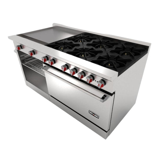 Drago CG-61PD Estufa 6 Quemadores Horno Plancha Gratinador -  - Drago - King Star