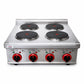 ESTUFA KINGSTAR ESK4E | Estufa Sobremesa | Eléctrica | 4 Quemadores | Restaurante Negocio Cocina Cocinas Fondas Restaurantes Cenadurias Comedores Industriales Preparación de Alimentos Cocción 