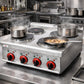 ESTUFA KINGSTAR ESK4E | Estufa Sobremesa | Eléctrica | 4 Quemadores | Restaurante Negocio Cocina Cocinas Fondas Restaurantes Cenadurias Comedores Industriales Preparación de Alimentos Cocción 