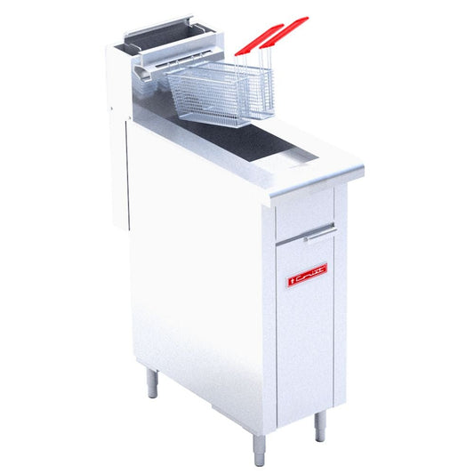 FREIDORA CORIAT TURBO-8-1Q MASTER | Freidora | 1 Tina | Gas | Acero Inoxidable | Restaurante Industrial Bar Buffet Cocina Económica Freír Alimentos Freidores Alitas Papas A la Francesa Salchipulpos Pollo Snacks. 