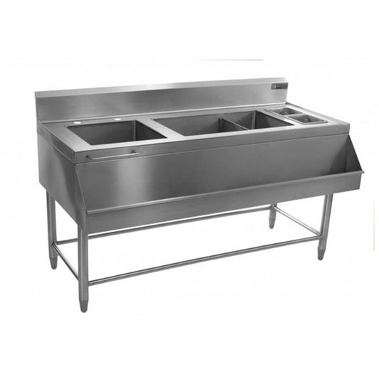 Ferro 15691101 Unidad Coctelera con Tarja Acero Inoxidable 140 cm - Baño maría / Vaporera / Mesa Caliente - Fria - Ferro - King Star