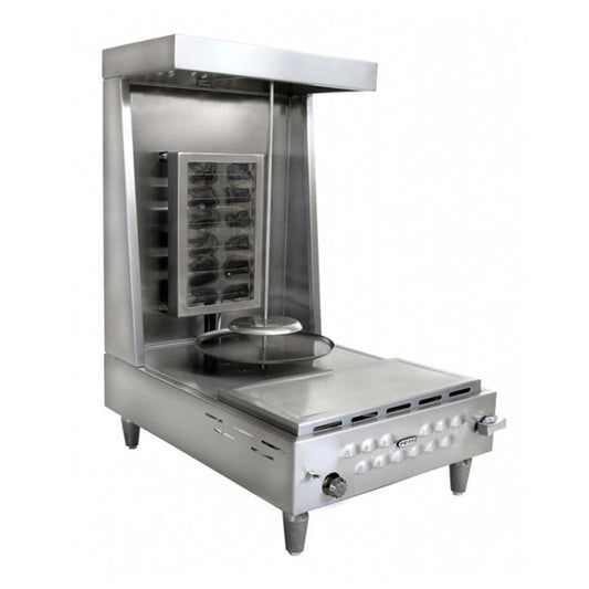 Ferro 16601001 Asador Doneraky Frente 51 cm Gas 2 Controles Acero Inoxidable Gris - Asadores / Grills - Ferro - King Star