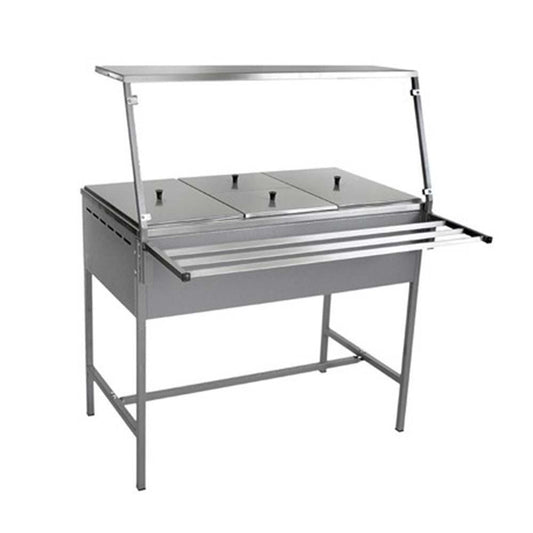 Ferro 16721003 Vaporera 4 Insertos Repisa Cubreestornudos - Baño maría / Vaporera / Mesa Caliente - Fria - Ferro - King Star