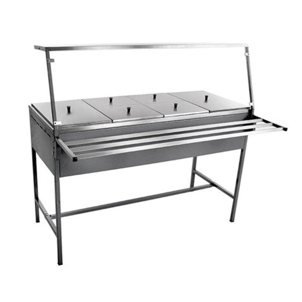 Ferro 16721004 Vaporera 6 insertos Repisa Cubreestornudos - Baño maría / Vaporera / Mesa Caliente - Fria - Ferro - King Star