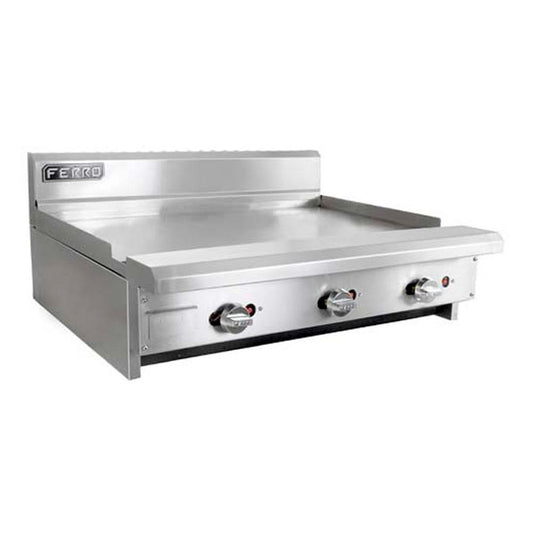 Ferro 23151108 Plancha Frente 91.5 cm - 36 pulgadas - Gas 3 Controles Acero Inoxidable Gris - Plancha - Ferro - King Star