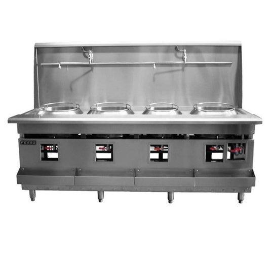 Ferro 23151606 Estufa Wok 4 Quemadores Acero Inoxidable - Estufa - Ferro - King Star