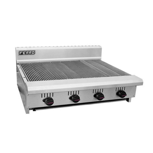 Ferro FR-A36C 23151109 Asador 36" de Mesa Acero Inoxidable Gas Cocina Restaurante Industrial Carne Pollo Hamburguesas Verduras Hotel Parrilla Taquiza  Envíos seguros a todo México. Cotiza hoy mismo.  King Star