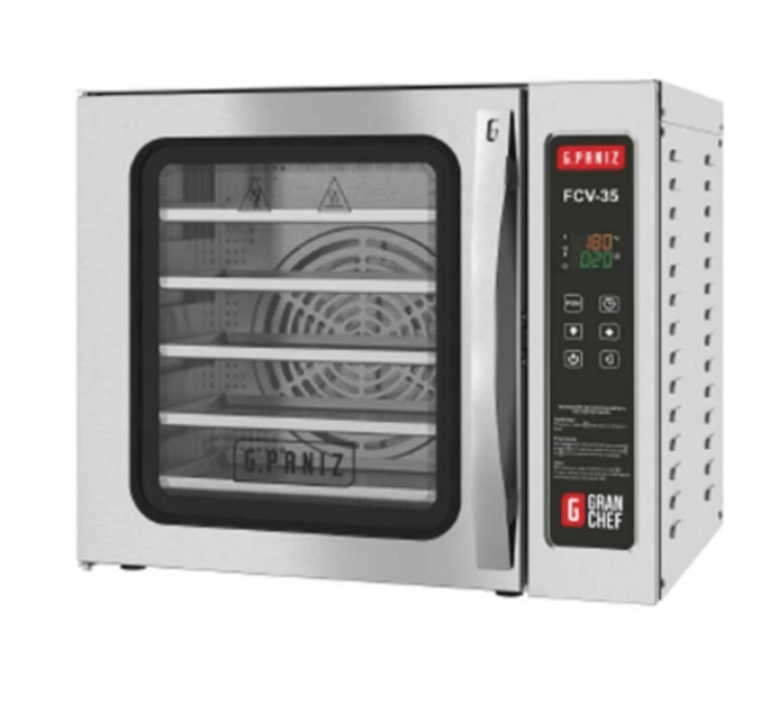 G. Paniz FCV35 Horno Conveccion Vapor 5 Charolas Panaderia Pizzas Croissants Panel Digital 220V - Horno de conveccion - G.Paniz - King Star