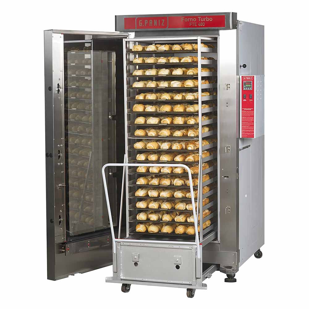 G.Paniz FTG480 Horno Turbo Gas Digital Vapor 16 Charolas Acero Inoxidable - Hornos de Convección - G.Paniz - King Star