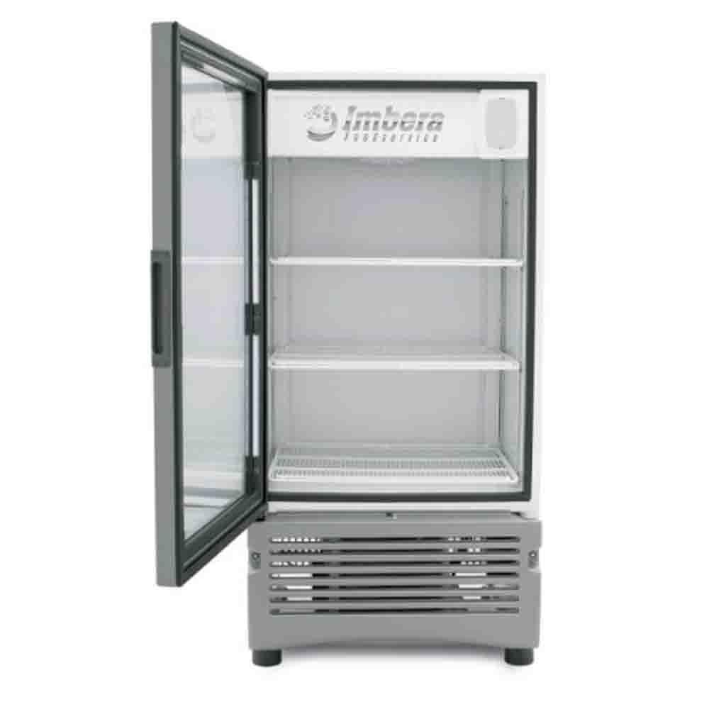 Imbera Vr11 1010852 Refrigerador Vertical con 1 Puerta de Cristal, 3 Parrillas y 8.47 Pies - 240 Litros de capacidad. Con iluminación LED, Cuerpo esmaltado Gris - Refrigeradores Verticales - Imbera - King Star