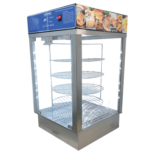 International VC-1 CM Vitrina Caliente Conservadora Pizzas Giratoria 2 x 100 W - Vitrinas / Exhibidores - International - King Star