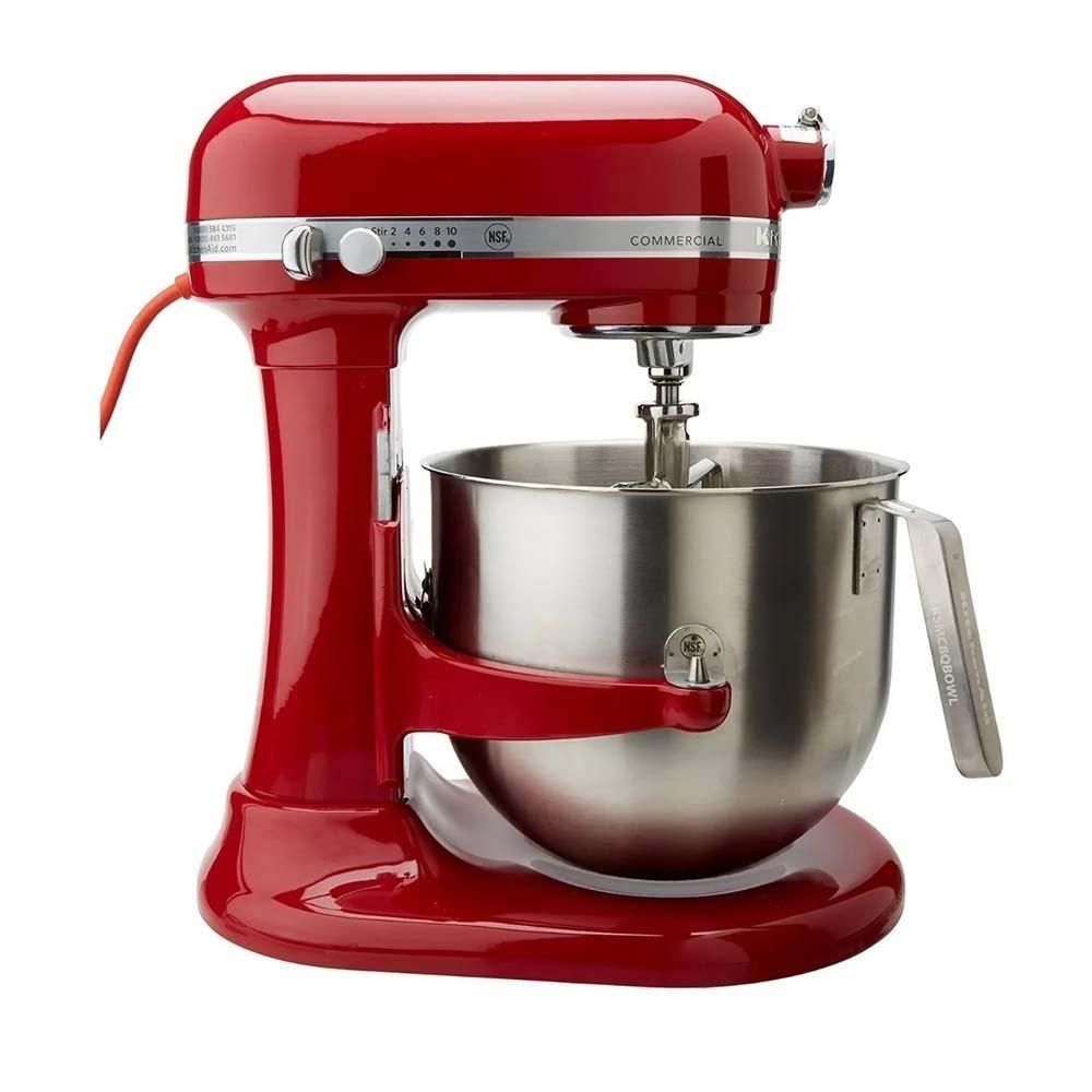 KitchenAid KSM8990 Batidora  7.6 Litros 8 Qt. 10 Velocidades Blanco Negro Rojo Plata - Batidora - Kitchenaid - King Star
