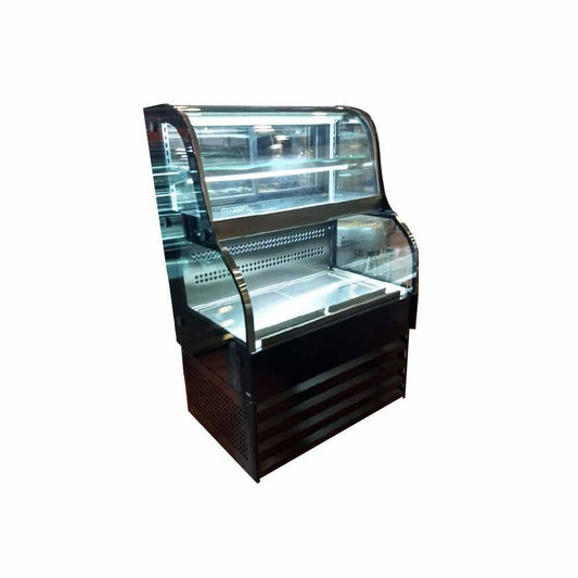 Masser RHNVCT 1000 FGAD Vitrina Dual Inferior Abierto Superior Cristal Curvo - Vitrinas Refrigeradas - Masser - King Star
