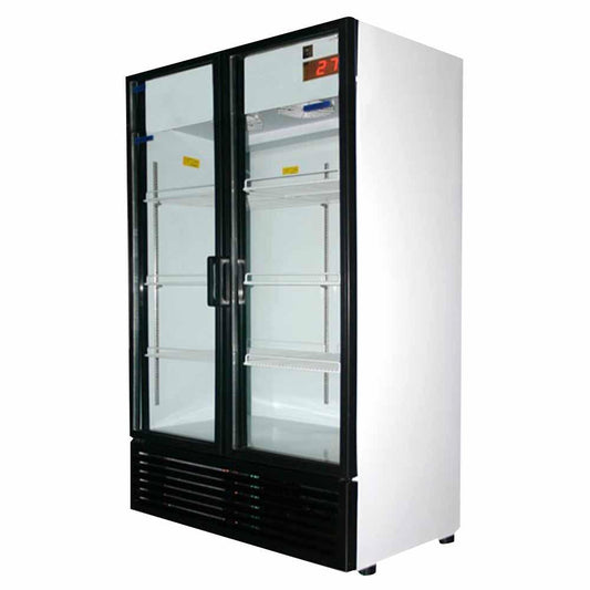 Masser VBL 600 2P Refrigerador Enfriador Vertical con 2 Puertas 8 Parrillas Iluminacion LED Cuerpo Esmaltado - Refrigeradores - Masser - King Star