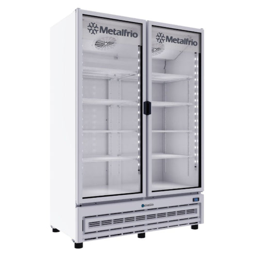 Metalfrio RB800 Refrigerador Vertical 2 Puertas de Cristal 8 Parrillas Iluminacion LED -  - Metalfrio - King Star