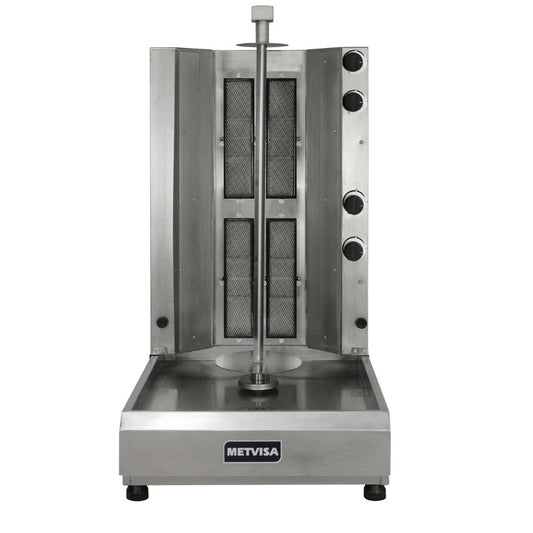 Metvisa MTA-ACGE-4 Asador Pastor Electrico 20 Kg Restaurante Cocina Comedor Industriales Asar Negocio Autoservicio Food Truck Tacos Pastor Pastorero Doneraky.   King Star. Envíos seguros a todo México. Cotiza hoy mismo.