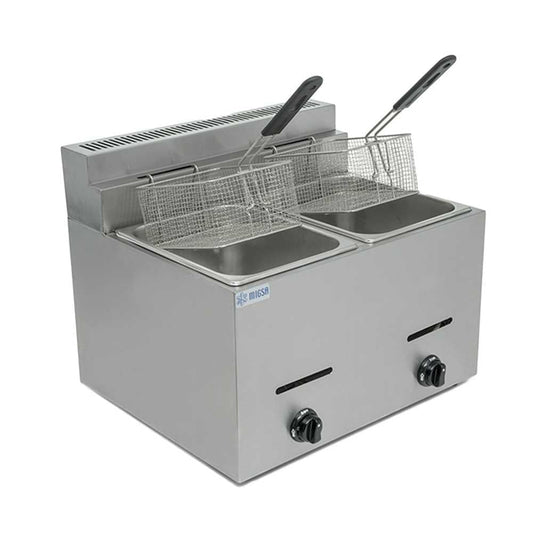 Migsa Bn-72 Freidora Gas 2 Tinas 6 Litros Freir Aceite Papas a la Francesa Freidor Comida Pollo Restaurantes Freir Pollo Pescado Papas Snacks. King Star. Envíos seguros a todo México. Cotiza hoy mismo.