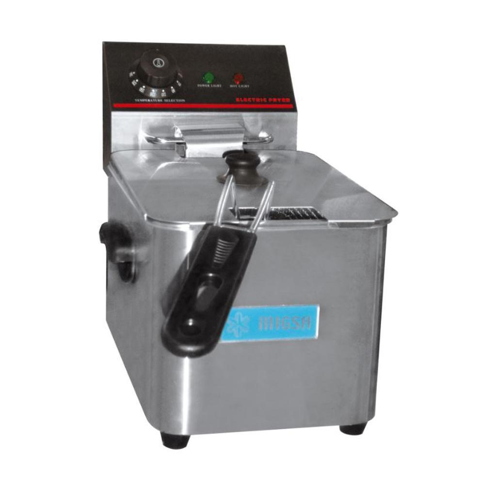 Migsa Ckef1Lts8 Freidora Electrica 1 Tina 8 Litros Cocinar Alimentos Fondas Freir Alimento Papas A La Francesa Snacks.  King Star. Envíos seguros a todo México. Cotiza hoy mismo.