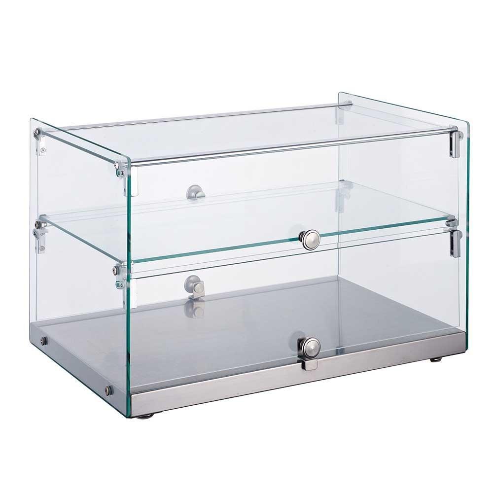 Migsa Rtz-50L Vitrina Exhibidora Neutra Cristal Recto. 55.4 cm. 50 Lts / 1.76 pies. - Vitrinas Neutras - Migsa - KitchenMax Store