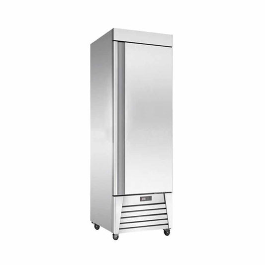 Migsa Ur-27C-1 Refrigerador Vertical con 1 Puerta Sólida abatible, 4 Parrillas y 23 Pies - 651.28 Litros de capacidad.  Acero Inoxidable Gris - Refrigeradores - Migsa - King Star