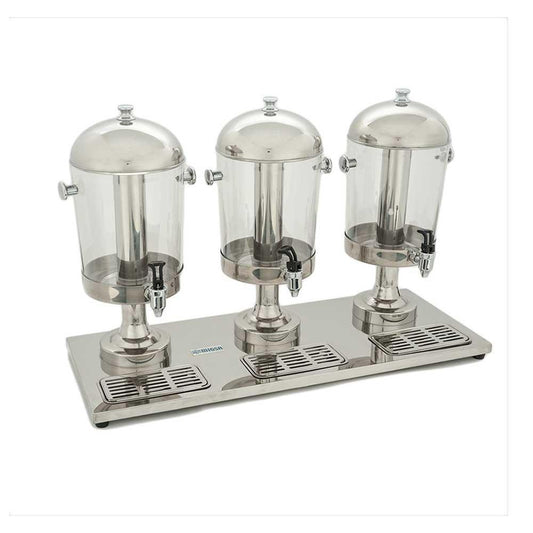Migsa Zcf303B Despachador Jugos 3 Tanques 8 Litros c/u Restaurantes Bares Dispensador Distribuidor Repartidor Bebidas Bar Local Negocio Tienda de Convivencia.  King Star. Envíos seguros a todo México. Cotiza hoy mismo.