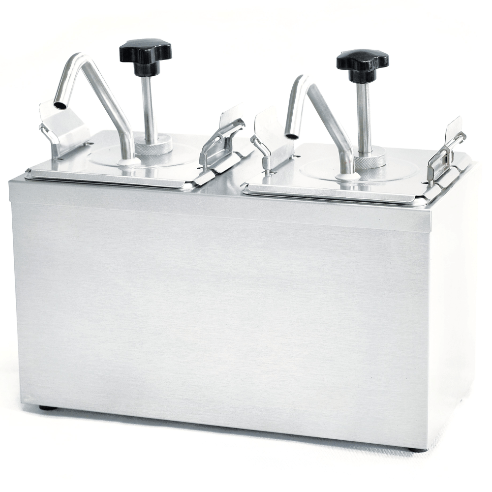 Migsa JZF-2 Dispensador Condimentos Doble 6 Litros Comedores Restaurantes Bares Dispensador Distribuidor Repartidor Alimentos Bar Local Negocio Tienda de Convivencia Condimentos. King Star. Envíos seguros a todo México. Cotiza hoy mismo.