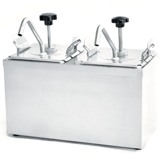 Migsa JZF-2 Dispensador Condimentos Doble 6 Litros Comedores Restaurantes Bares Dispensador Distribuidor Repartidor Alimentos Bar Local Negocio Tienda de Convivencia Condimentos. King Star. Envíos seguros a todo México. Cotiza hoy mismo.
