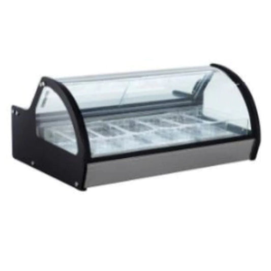 Migsa RTD-122L-1 Vitrina Exhibidora Helados 6 Insertos Sobre Mostrador -  - Migsa - King Star