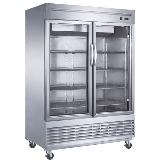 Migsa UR-54C-2G Refrigerador Vertical 2 Puertas Cristal Acero Inoxidable -  - Migsa - King Star