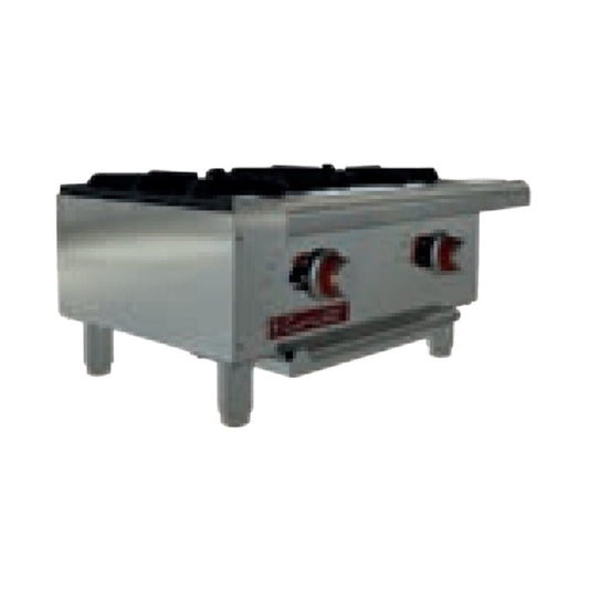 PARRILLA CORIAT PCH-2 | Parrilla | 2 Quemadores | Gas | Lámina De Acero Inoxidable | Restaurante Hotel Industrial Cafetería Fonda Cocinas Fondas Cenadurías Comedores Industriales Preparación de Alimentos Cocción.