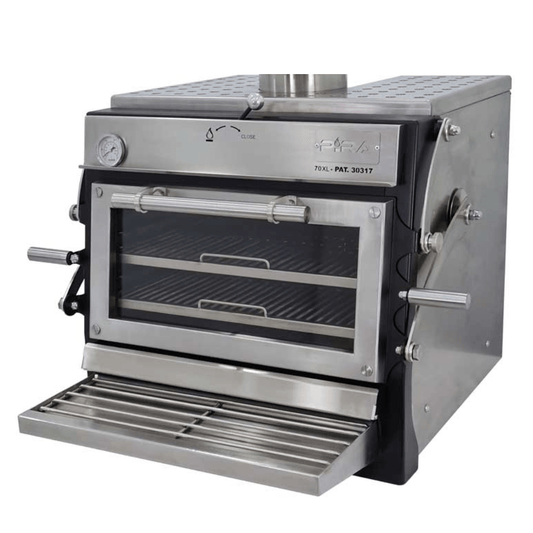 Pira 70 XL LUX ED 480.104 Horno para Carbon y Leña Acero Inoxidable -  - Migsa - King Star
