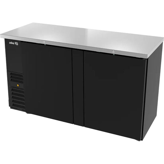 REFRIGERADOR ASBER ABBC-24-48 HC / S-HC | Refrigerador Contra Barra | Acero Inoxidable | 11.3 Pies Cúbicos | 4 Parrillas | 2 Puertas Solidas | Eléctrico | Barra Hotel Licorería
