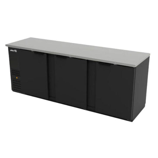 REFRIGERADOR ASBER ABBC-94 HC / S-HC | Refrigerador Contra Barra | 3 Puertas Solidas | 6 Parrillas | 34.4 Pies Cúbicos | Evaporación Automática | Cocina Hotel Fonda | Restaurante Cafetería Bar Bebidas Conservar Cerveza 