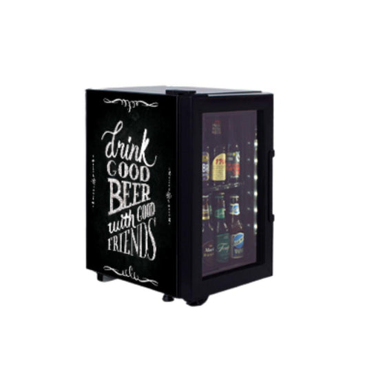 REFRIGERADOR IMBERA PIZARRON 1023558SVC01-B1 | Refrigerador Mini Bar Exhibidor | 1 Puerta Cristal | 1.9 Pies Cúbicos | Bar Hotel Restaurante Cocina Cremería Comercios Insumos Panadería Refresquero Industrial Carnicería Abarrotes.