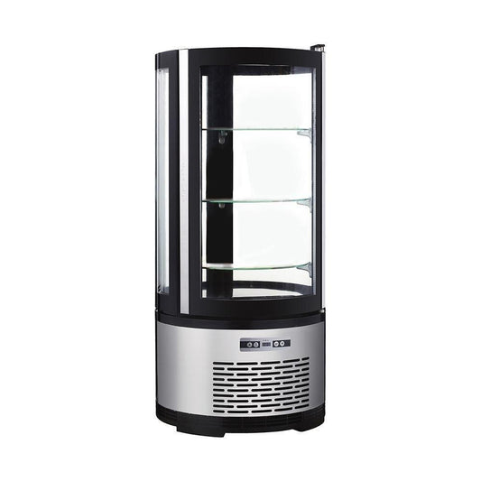 REFRIGERADOR MIGSA ARC-100R | Refrigerador Exhibidor Vertical 1 Puerta Cristal | 3.5 Pies Cúbicos | Acero Inoxidable | Cremería Comercios Carnicería Abarrotes | Industrial Abarrotes Cocina Cremería Comercios Insumos Hotel Panadería Carnicería Refresquero Latas Bar Tiendas Bistro Restaurante Lácteos