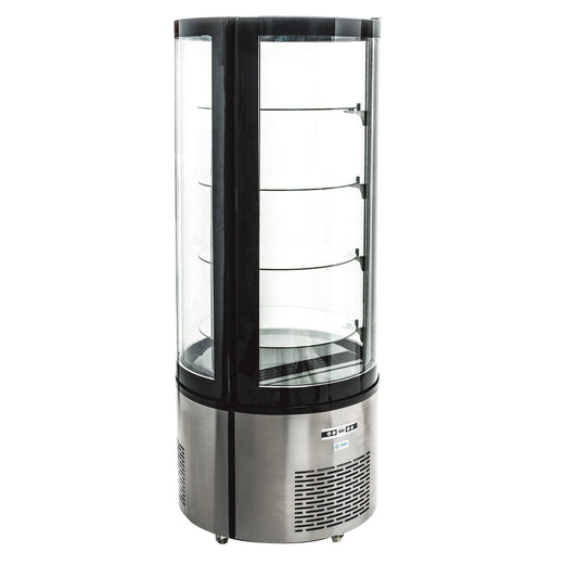 REFRIGERADOR MIGSA ARC-400R | Refrigerador Refrigerador Circular Vertical 1 PuertaAbatible 1 Puerta Abatible | 360 Litros | Acero Inoxidable | Bar Tiendas Carnicería Abarrotes | Bistro Restaurante Lácteos Industrial Cocina Cremería Comercios Insumos Hotel Panadería Refresquero Latas Bar Tiendas Carnicería Abarrotes 