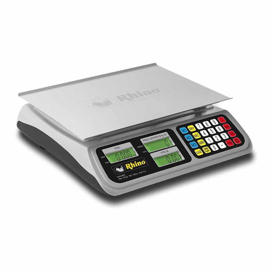 Rhino BAR-8RS Bascula Mostrador Pantalla Backlight 40 kg Sobre Mostrador Recepción Pesar Cobrar Báscula para Fruteria Verduleria Tienda Negocio Cremeria. Ideal para pesar, tianguis, frutas, verduras, casa, restaurante, carnicería, cremería, cocina, comedor industrial, negocio, carnes, tienda, etc. King Star. Envíos seguros a todo México. Cotiza hoy mismo.